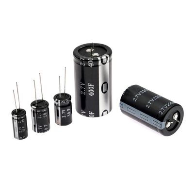 1F~400F 2.7V فوق خازن فوق خازن استوانه ای با دمای بالا
