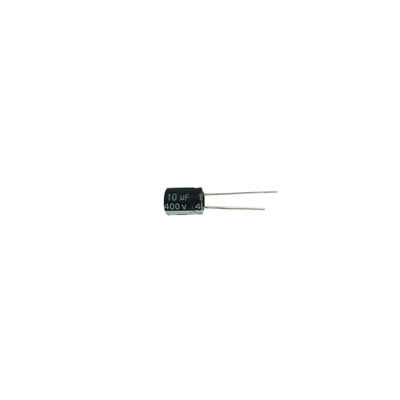 خازن الکترولیتی آلومینیومی 10uf 400v با فرکانس بالا برای راندمان ثابت