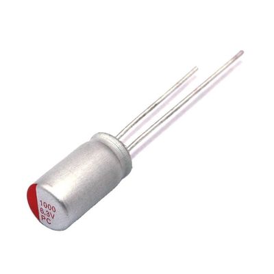 خازن های جامد آلومینیومی پلیمری از طریق سوراخ 1000uf 6.3 v 330UF 16V