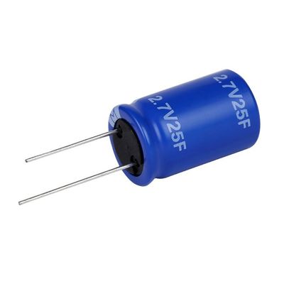 25F 2.7 ولت 500f خازن عمر چرخه طولانی برای سوئیچینگ / منبع تغذیه