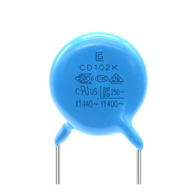 102M 400V P10MM Y5V ضد زنگ سرامیک Y1 خازن ایمنی ضد شعله عملی
