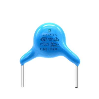 قدرت دی الکتریک Y1 خازن ایمنی 150K / 400V شکل مستطیل عایق برای ذخیره -40C- 85C