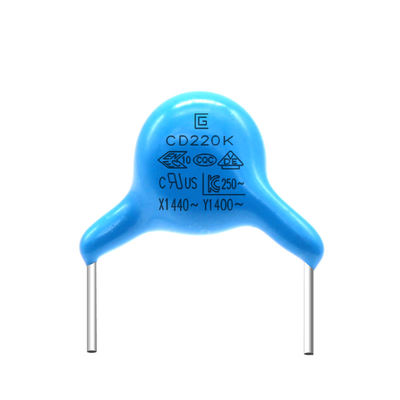 پکیج رزین اپوکسی مقاوم در برابر شعله سرامیک Y1 Safety Capacitor 220K