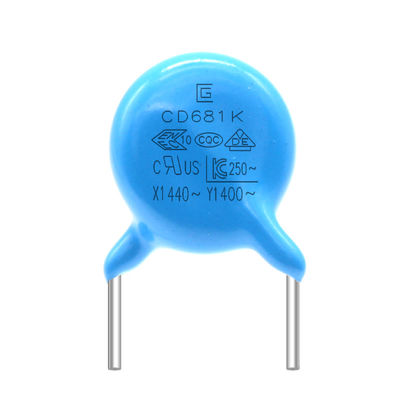 681K Y1 Safety Capacitor 400VAC Strong Over Current capability ظرفیت کوچک