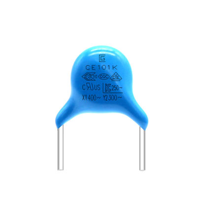 ساختار جمع و جور Y2 Safety Capacitor 101K با پوشش رزین اپوکسی