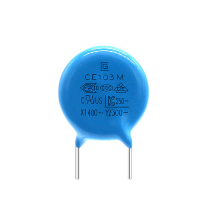 خازن آبی 103M 300VAC پایداری خوب با پوشش رزین اپوکسی
