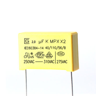 خازن خود ترمیم کننده MPX X2 2.0 Uf ولتاژ موج مقاوم