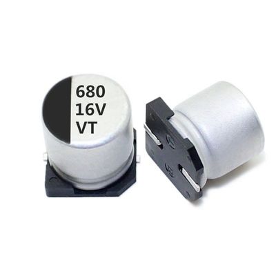 خازن الکترولیتی آلومینیوم OEM 680uf 16v ظرفیت ذخیره سازی بزرگ