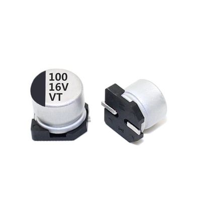 100uf 16v آلومینیومی خازن الکترولیتی ظرفیت بسیار بزرگ در واحد حجم