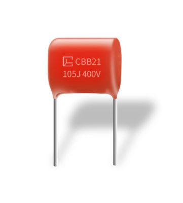 خازن های پلی پروپیلن متالیزه CBB21 105J 400V P15MM مقاومت در برابر رطوبت خوب