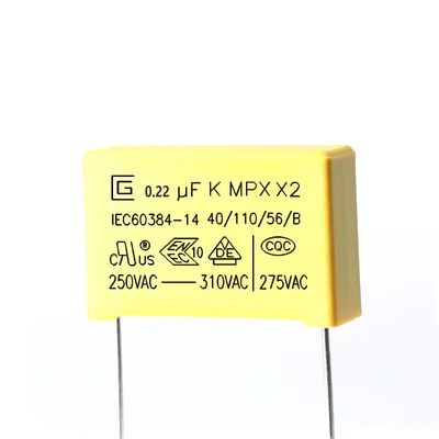 خازن ضد تداخل 0.22UF 224K P15MM 310VAC برای برد کنترلی منبع تغذیه
