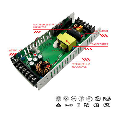 SMPS سوئیچینگ صفحه نمایش LED منبع برق 12v 300w LED ولتاژ ثابت راننده Ultra Thin 5v