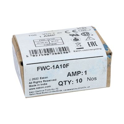 قابلیت دوچرخه سواری و عملکرد عالی فیوز کریمیک ایتون بوسمن 10 X 38 میلی متر فیوز فرول FWC-1A10F