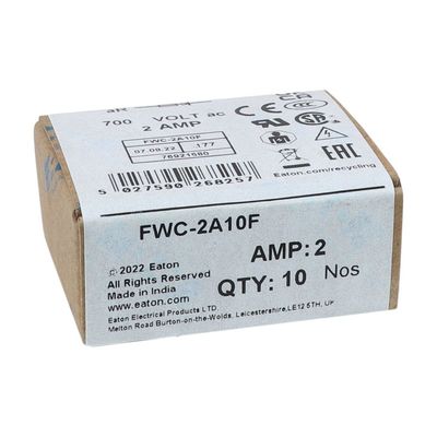 قابلیت دوچرخه سواری و عملکرد عالی فیوز کریمیک ایتون بوسمن 10 X 38 میلی متر فیوز فرول FWC-2A10F
