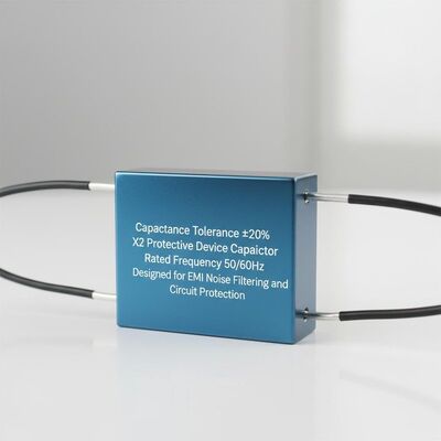 تحمل ظرفیت ±20 درصد X2 دستگاه محافظ خازن فرکانس نامگذاری 50 60 هرتز طراحی شده برای فیلتر سازی نویز EMI و محافظت از مدار